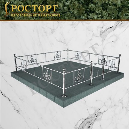 Ограда из нержавеющей стали №12