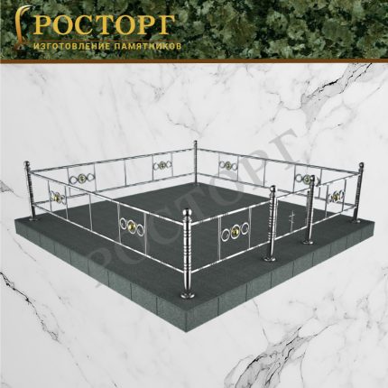 Ограда из нержавеющей стали №13