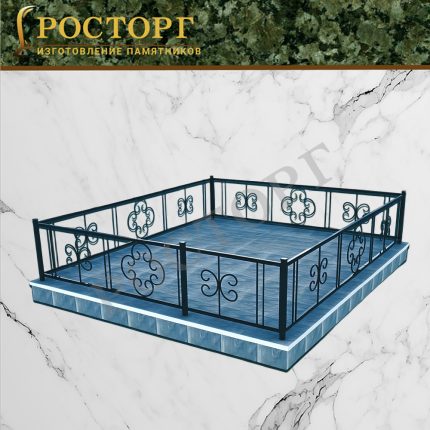 Металлическая ограда №16