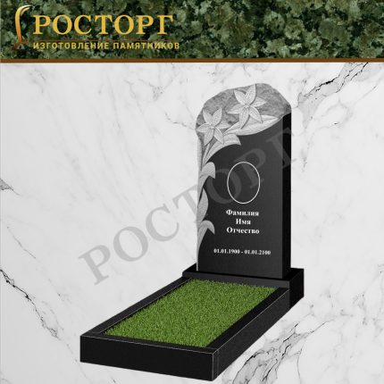 Резной вертикальный памятник ВР-47